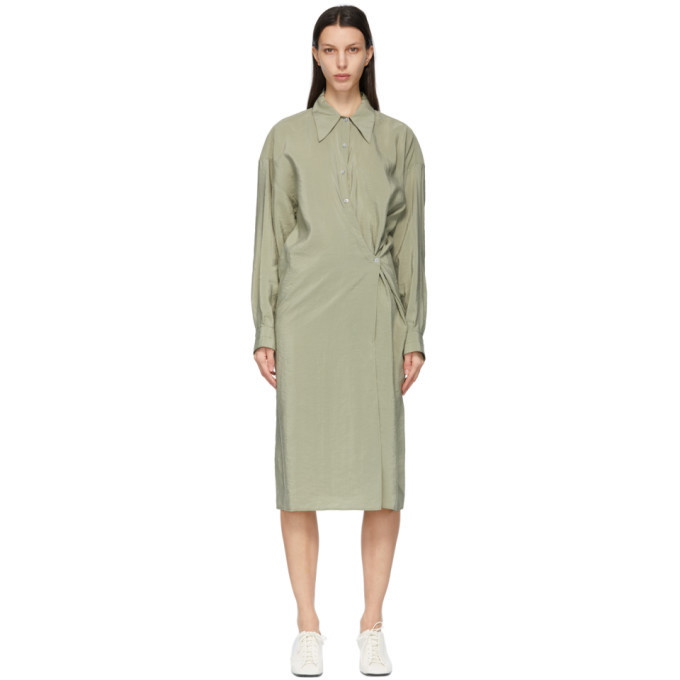 Lemaire Green Twisted Dress Lemaire