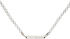 IN GOLD WE TRUST PARIS SSENSE Exclusive Silver Jack Necklace