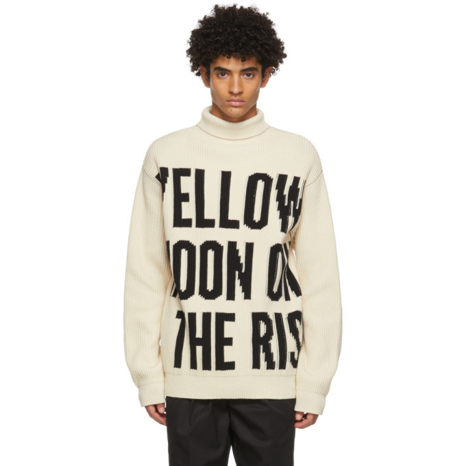 Photo: Jil Sander Beige Text Sweater