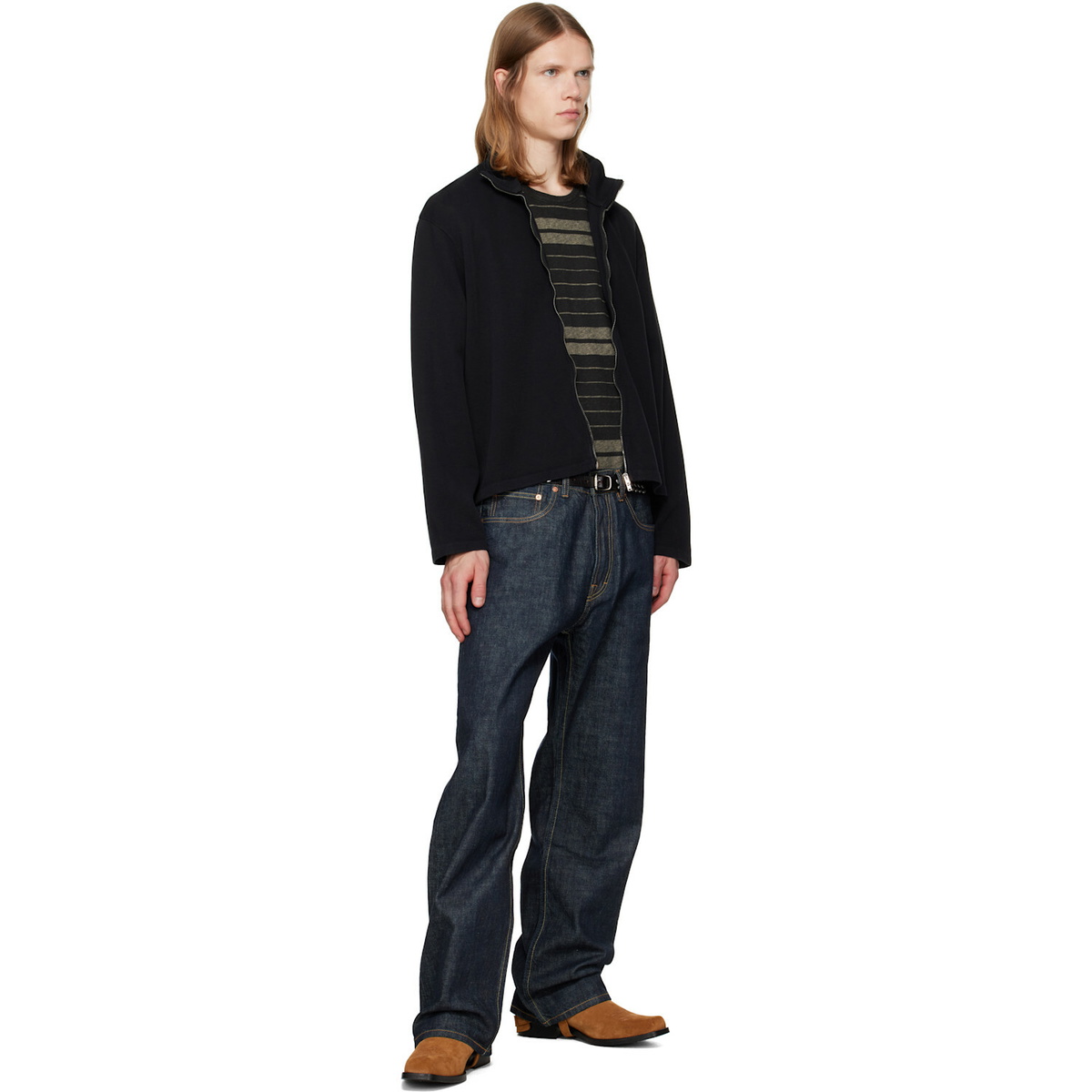 OUR LEGACY Black Shrunken Fullzip Track Jacket
