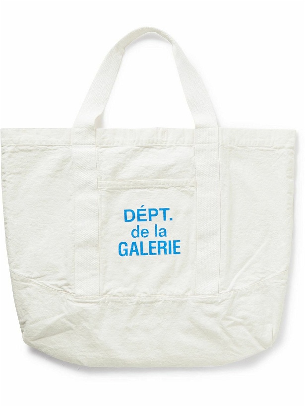 Photo: Gallery Dept. - Logo-Print Webbing-Trimmed Cotton-Canvas Tote Bag