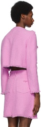 MSGM Pink Tweed Blazer