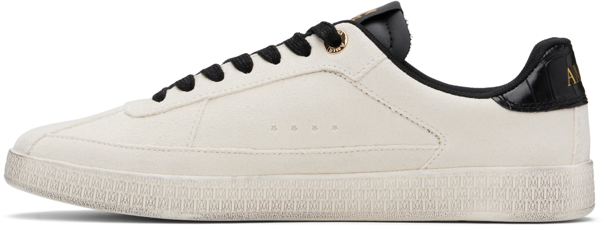 AMIRI Off-White Croc Debossed Pacific Sneakers