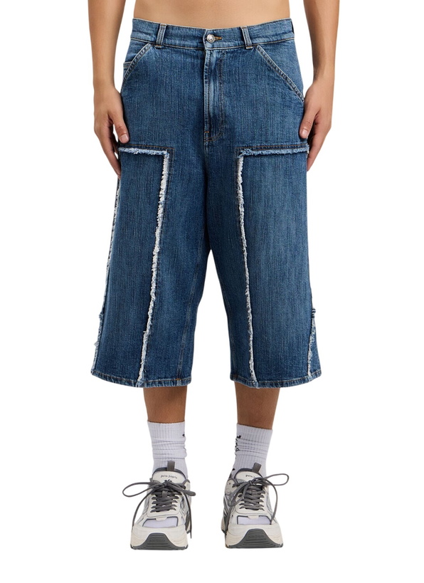 Photo: Palm Angels Curved Logo Skater Shorts