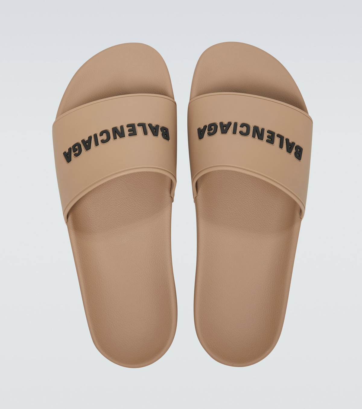 【Balenciaga】 Poolロゴラバースライド Balenciaga - Pool logo rubber slides Balenciaga