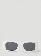 Prada - Geometric Frame Sunglasses in White