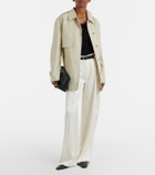 Vince Cotton-blend cropped trench coat