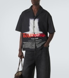 Balenciaga Printed cotton bowling shirt