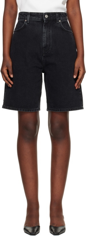 Photo: Loulou de Saison Black Isu Lds Denim Shorts