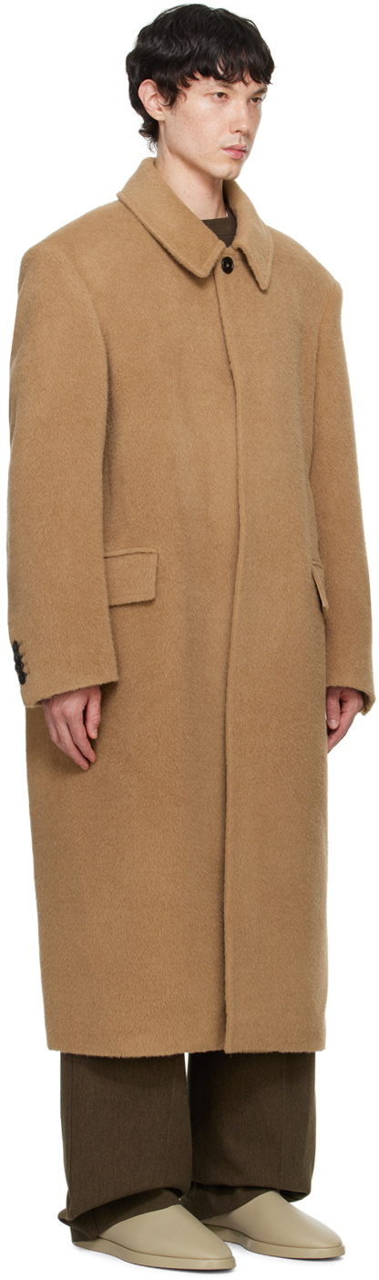 Recto Tan Balmacaan Coat