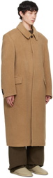 Recto Tan Balmacaan Coat