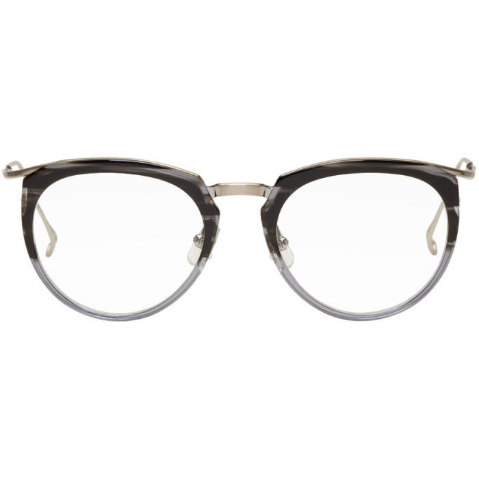 Photo: Issey Miyake Men Grey Half Boston 1 Glasses