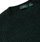 Incotex - Ribbed Virgin Wool Sweater - Green