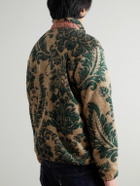KAPITAL - Damask Printed Fleece Jacket - Neutrals