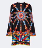 Dolce&Gabbana Carretto silk twill kaftan