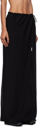 Ann Demeulemeester Black Sheila Long Bias Maxi Skirt