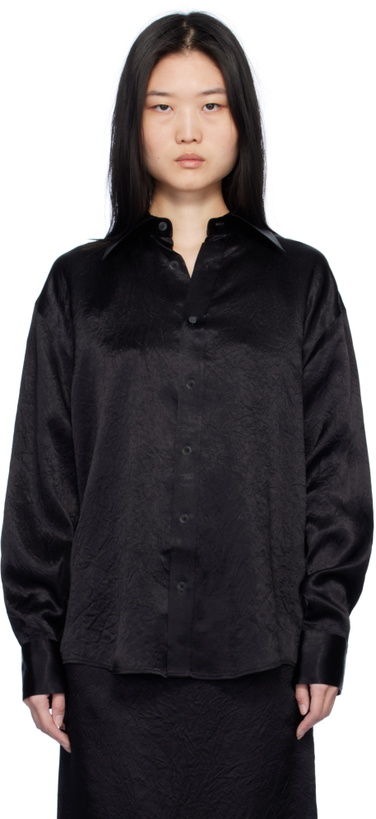 Photo: Filippa K Black Crinkle Shirt