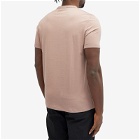 Fred Perry Men's Ringer T-Shirt in Dark Pink