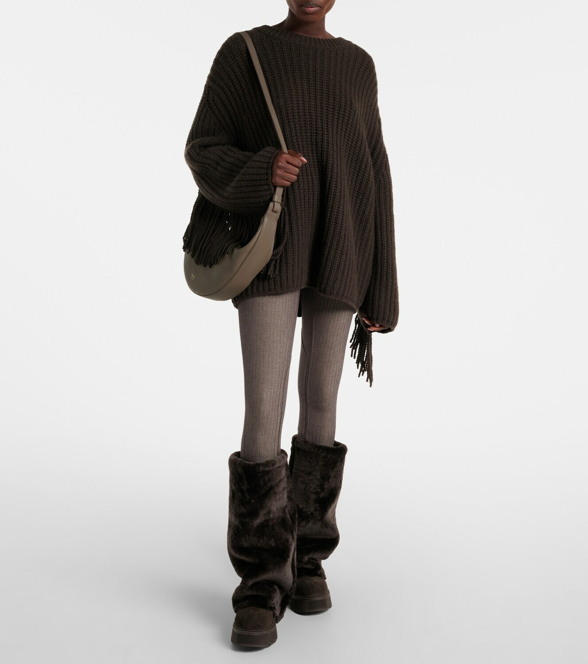 Bogner Turin shearling and suede boots