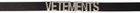VETEMENTS Black Iconic Logo Belt