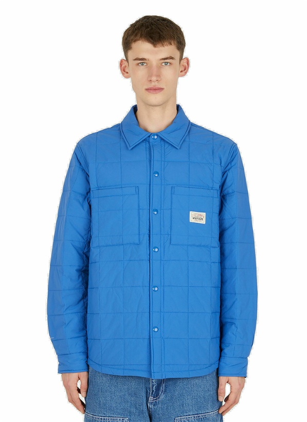 Photo: Quilted Fatigue Overshirt in Blue