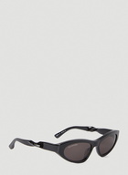 Twisted Arm Sunglasses in Black