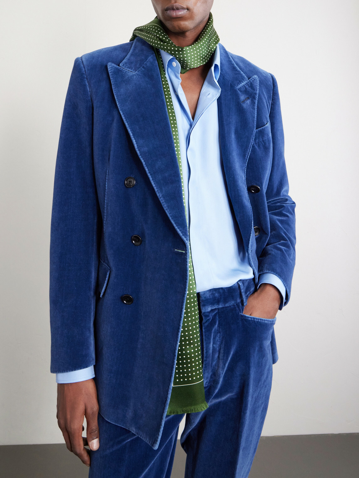 TOM FORD - Twill Shirt - Blue