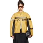 LU'U DAN BRUCE LEE x LỰU ĐẠN Yellow Legacy Moto L-D Leather Jacket