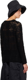 Black Comme des Garçons Black Crocheted Sweater
