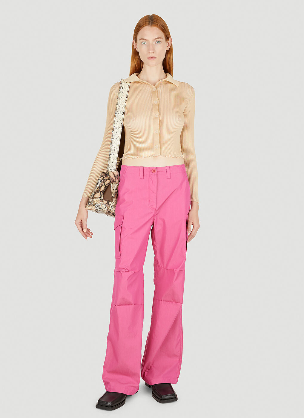 Trekking Cargo Pants in Pink Our Legacy