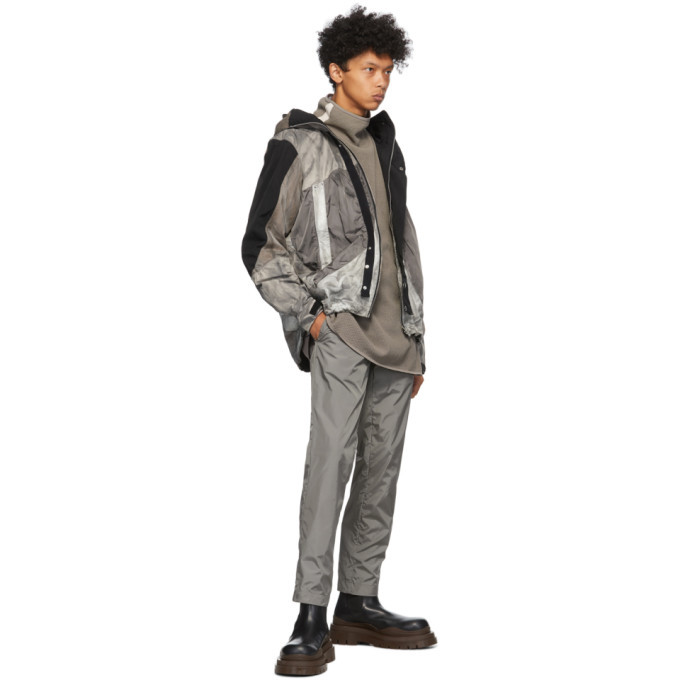 Arnar Mar Jonsson Black and Grey Panel Overdyed Jacket Arnar