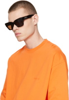 Balenciaga Tortoiseshell Square Sunglasses