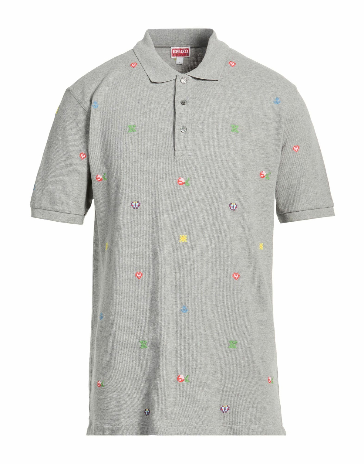 Kenzo Mens Polo shirt Light in Grey