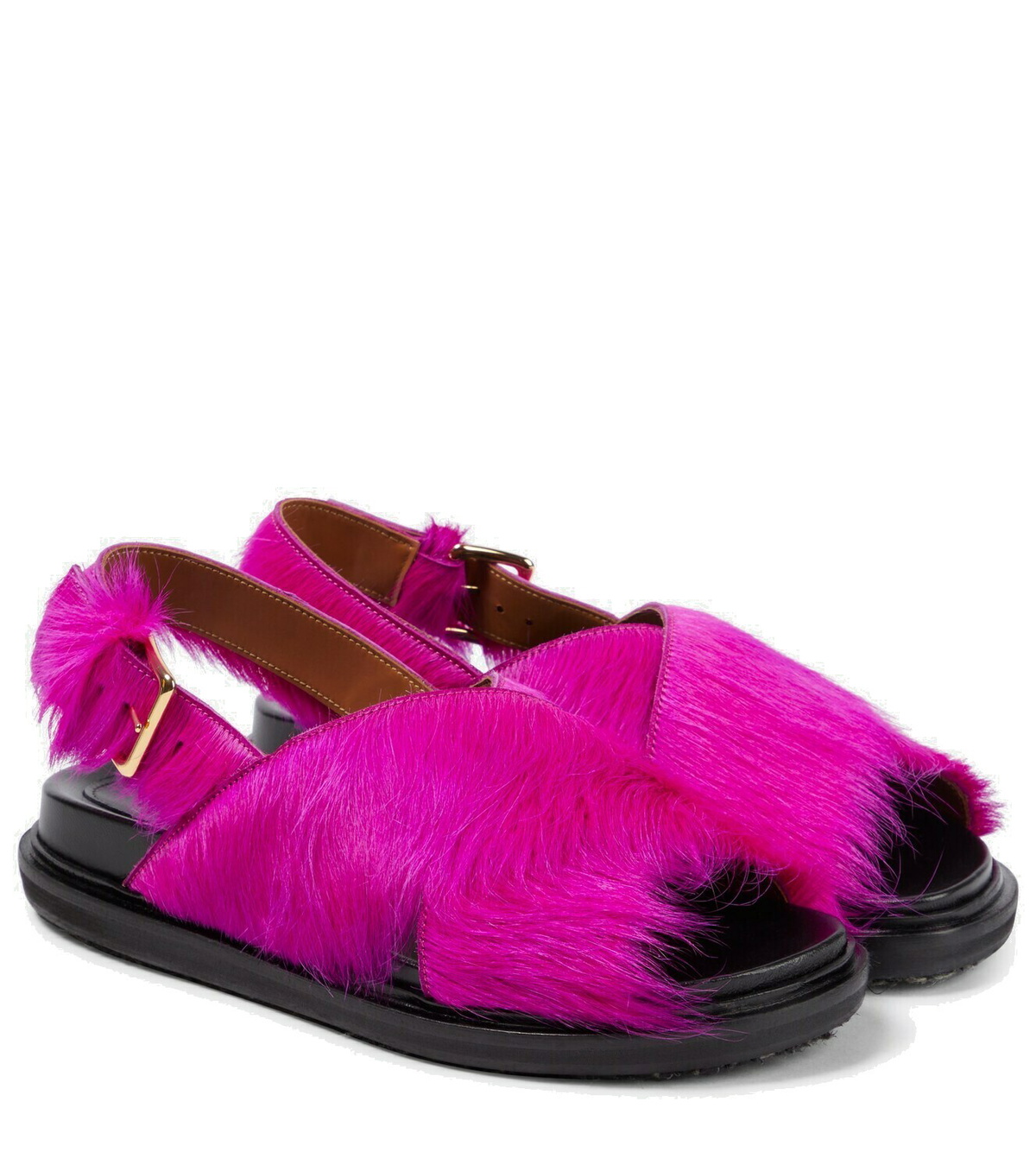 Marni - Fussbett calf hair sandals Marni Marni - Fussbett calf hair sandals Marni