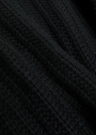 Skiim Hero Leather-trimmed Cashmere Jumper Black