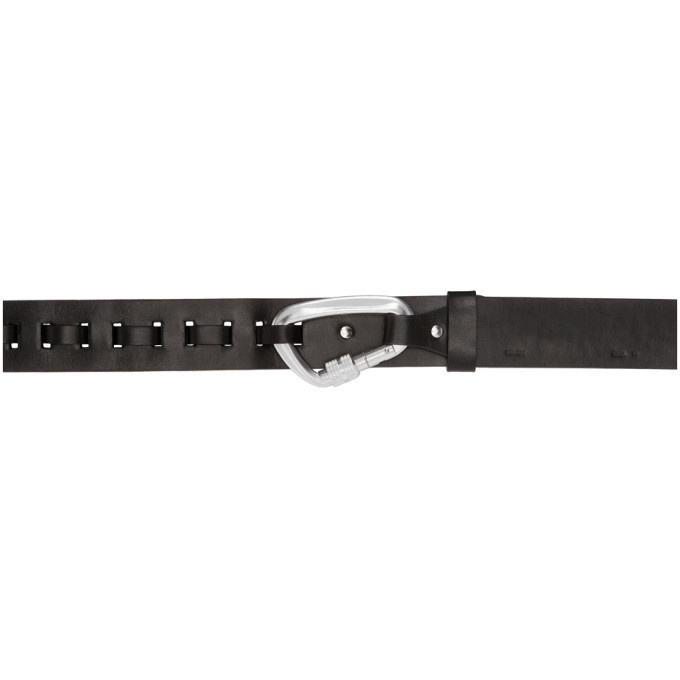 Photo: HELIOT EMIL Black Leather Carabiner Belt