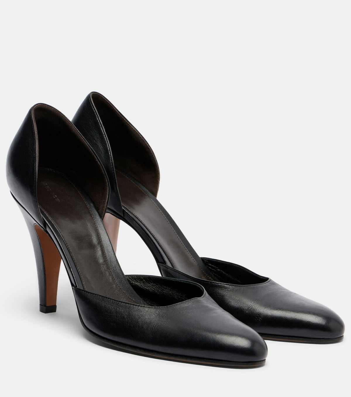 The Row Ornella D'Orsay leather pumps