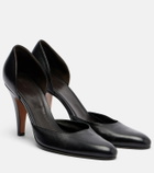 The Row Ornella D'Orsay leather pumps