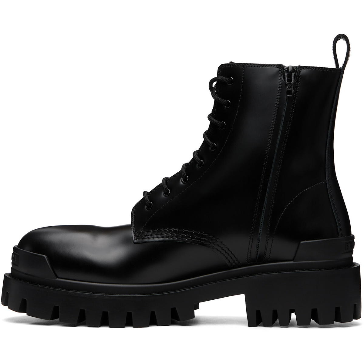 Balenciaga Black Strike Zip Boots