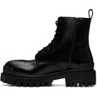 Balenciaga Black Strike Zip Boots