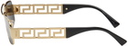 Versace Black & Gold Greca Sunglasses