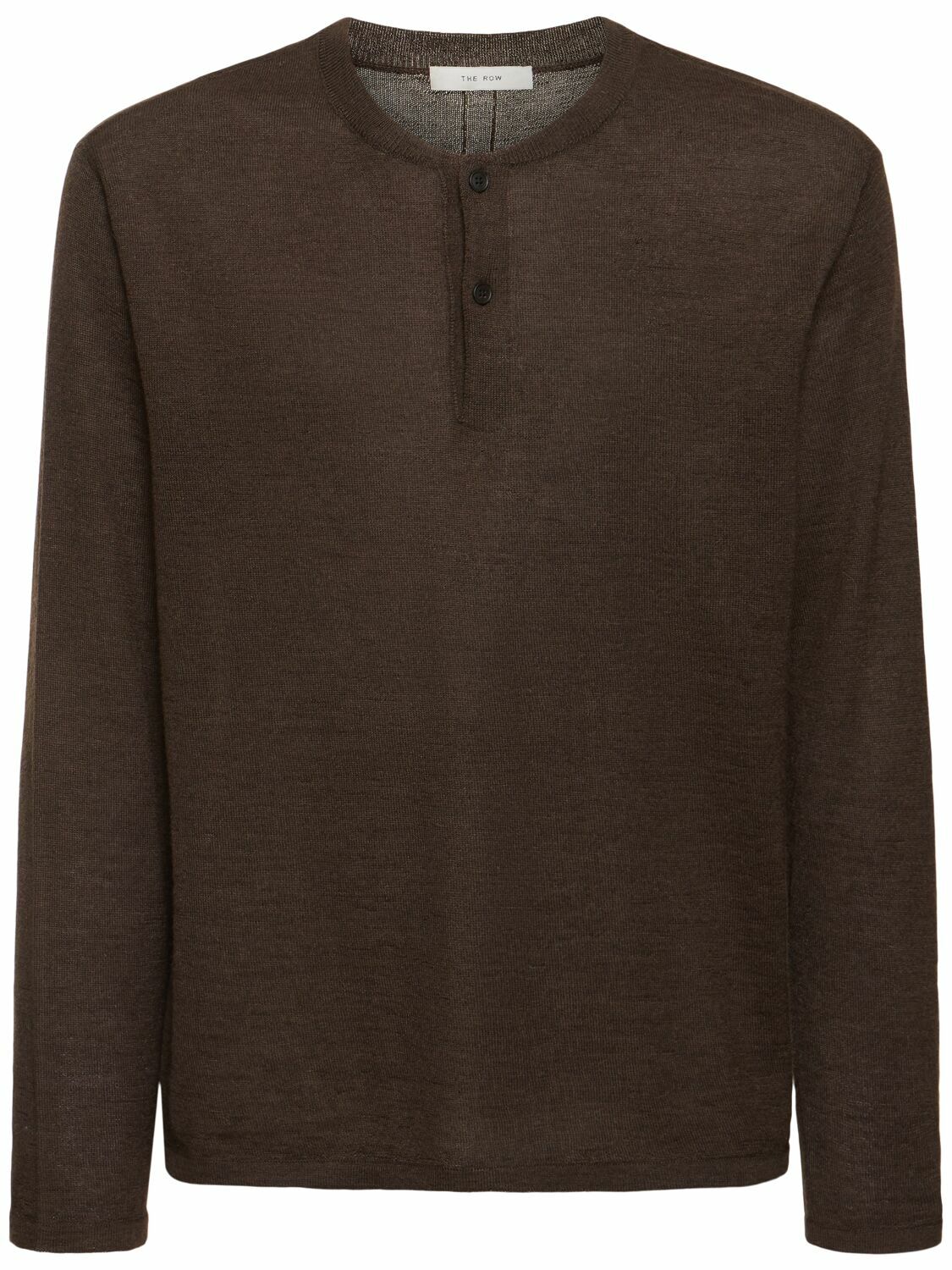 The Row Ennio wool ウール　長袖 THE ROW Ennio Wool & Silk Long Sleeve T-shirt The Row