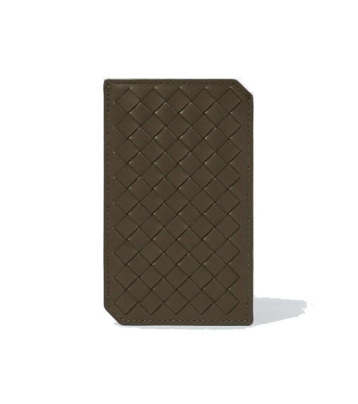 Photo: Bottega Veneta Intrecciato Piccolo leather card holder