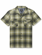 Pendleton - Board Convertible-Collar Checked Merino Wool Shirt - Green