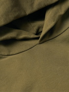 Maison Margiela - Embroidered Appliquéd Cotton-Jersey Hoodie - Green