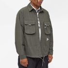 And Wander Men's T/C Alpha Shirt Jacket in Khaki