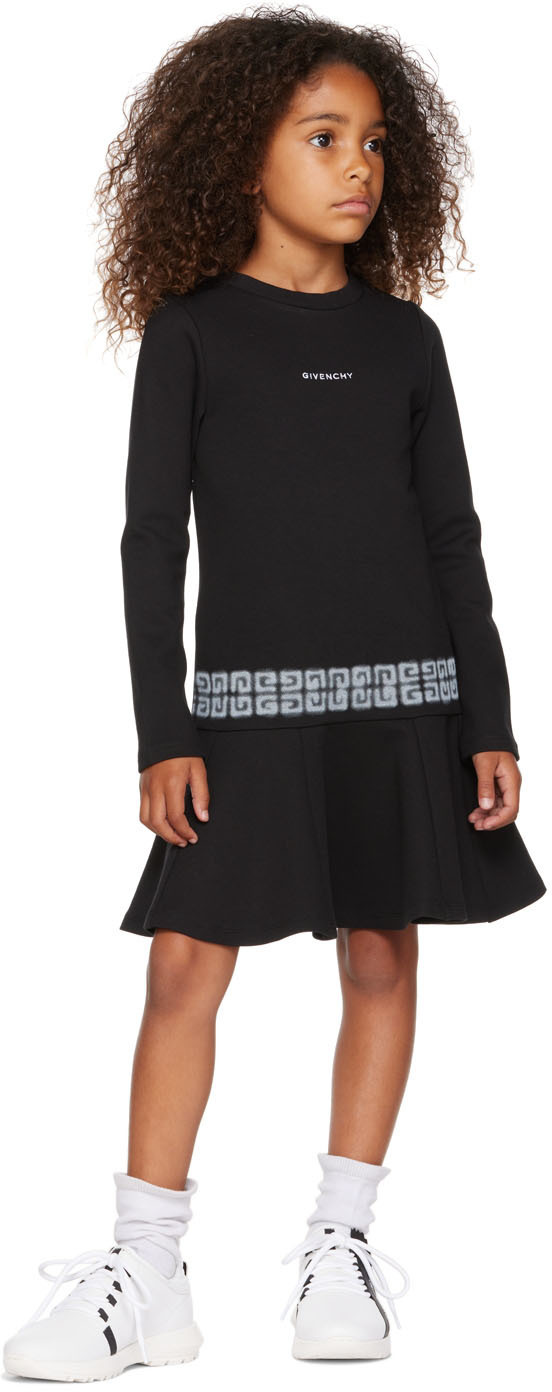 Givenchy Kids Black 4G Dress Givenchy