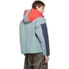 N.Hoolywood Grey Colorblocked Jacket