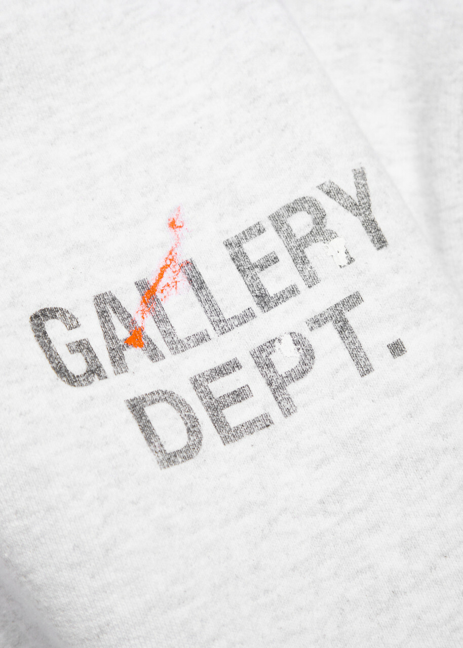 Gallery Dept. Paint Splatter-effect Cotton-blend Sweatshirt Grey