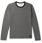 Belstaff - Gurnard Striped Brushed-Cotton Jersey T-Shirt - Black